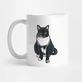 Judgmental Tuxedo Cat Mug